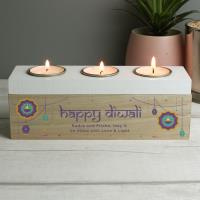 Personalised Diwali Triple Tea Light Box Extra Image 1 Preview